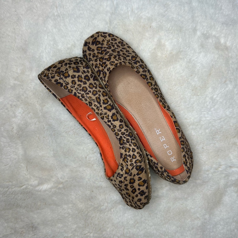 Roper Leopard Print Ballet Flats 8